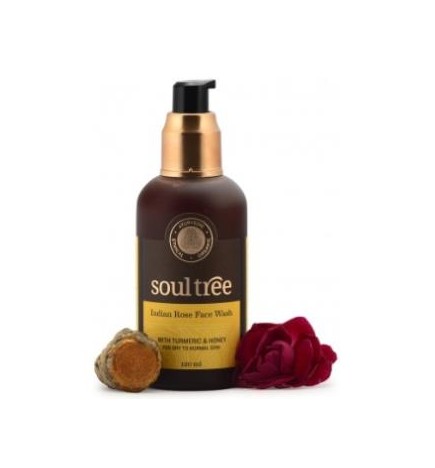 Gel Limpiador Facial Rosas Y Curcuma 120 Ml Soultree