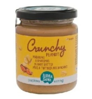 Crema De Cacahuete Crunchy Sin Sal 250 Gramos Bio Terrasana