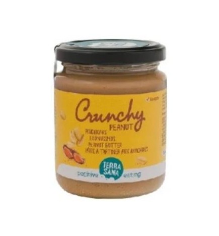 Crema De Cacahuete Crunchy Sin Sal 250 Gramos Bio Terrasana