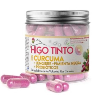 Higo Tinto Con Curcuma Jengibre Pimienta Negra 90 Cap Tuno Canarias