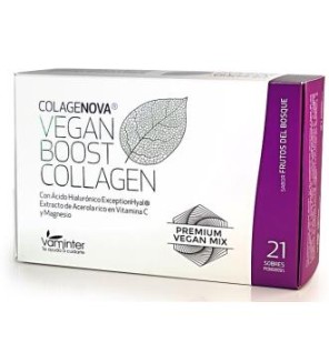 Colagenova Vegan Boost Frutos Rojos 21 Sobres Vaminter