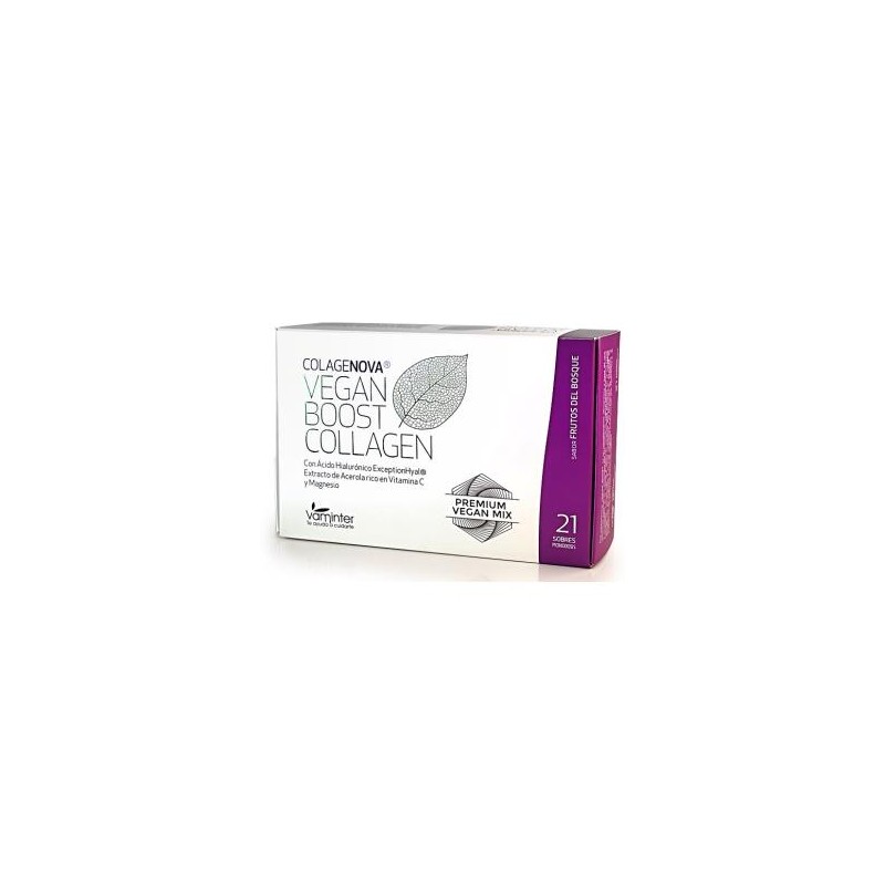 Colagenova Vegan Boost Frutos Rojos 21 Sobres Vaminter Colagenova Vegan Boost Frutos Rojos 21 Sobres Vaminter