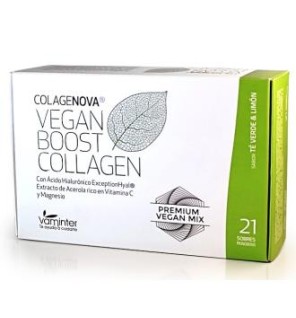 Colagenova Vegan Boost Te Verde+Limon 21 Sobres Vaminter