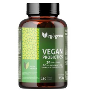 Vegan Probiotic 80 Billions Ufc 180  Capsulas Vegageno