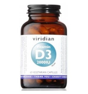 Vitamina D3 2000Iu Vegana 60 Capsulasveg. Viridian