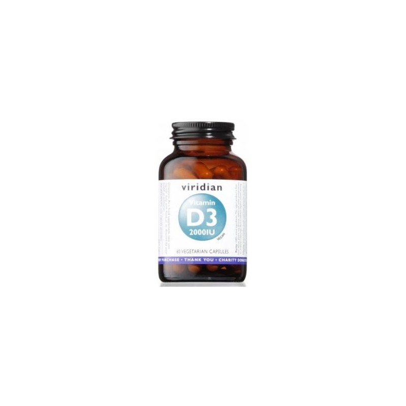 Vitamina D3 2000Iu Vegana 60 Capsulasveg. Viridian