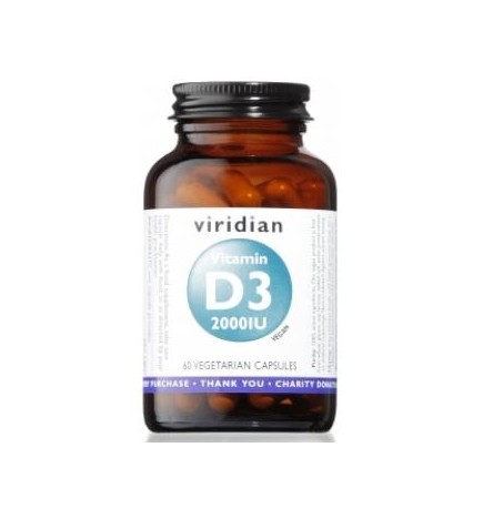 Vitamina D3 2000Iu Vegana 60 Capsulasveg. Viridian