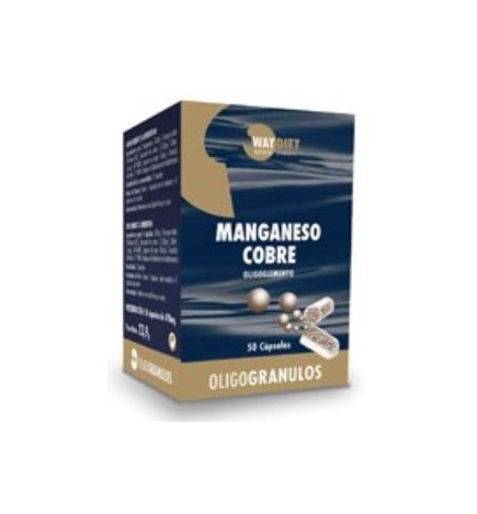 Manganeso-Cobre Oligogranulos 50Caps. Waydiet Natural Products