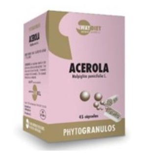 Acerola Vitamina C 45Caps. Waydiet Natural Products