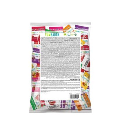 Piruletas Organicas Sabor Frutas 8 Sabores 100 Uds Yum Earth