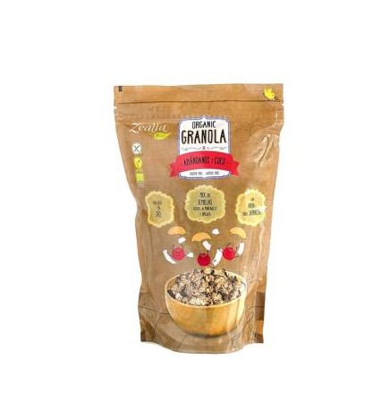Granola De Arandanos Y Coco 300 Gramos Bio Sg Vegan Zealia