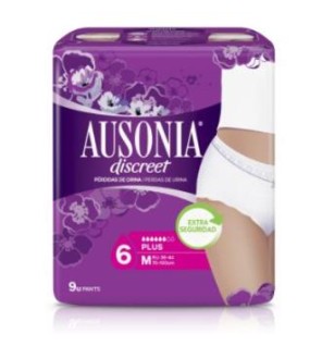 Ausonia Discreet Pants Plus Talla M 9Ud. Ausonia