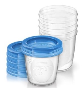 Set Recipientes Leche Materna 180Ml 5Ud Scf619/05 Avent