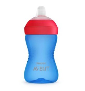 Vaso Boquilla Dura Azul 300Ml +12Meses Scf802/01 Avent