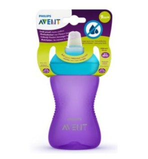 Vaso Boquilla Dura Morado 300Ml +12Meses Scf802/02 Avent
