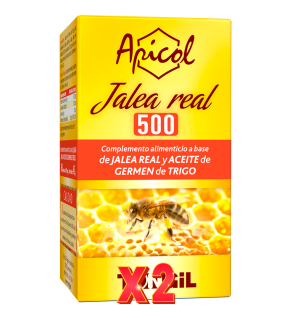 Pack de 2 Unidades Apicol Jalea Real 500 60 Perlas Tongil