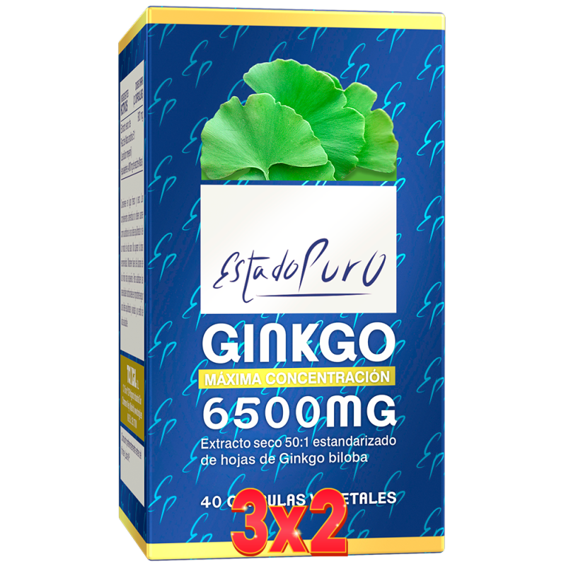 Pack de 3x2 Unidades Ginkgo 6.500 Mg 40 Capsulas Tongil Pack de 3x2 Unidades Ginkgo 6.500 Mg 40 Capsulas Tongil