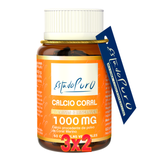 Pack de 3x2 Unidades Calcio Coralino 1000 Mg 60 Capsulas Tongil