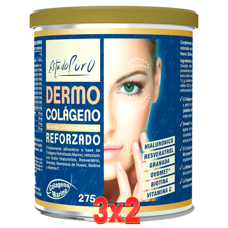 Pack de 3x2 Unidades Dermo Colágeno Reforzado 275 G. Tongil