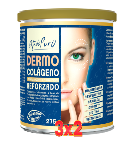 Pack de 3x2 Unidades Dermo Colágeno Reforzado 275 G. Tongil