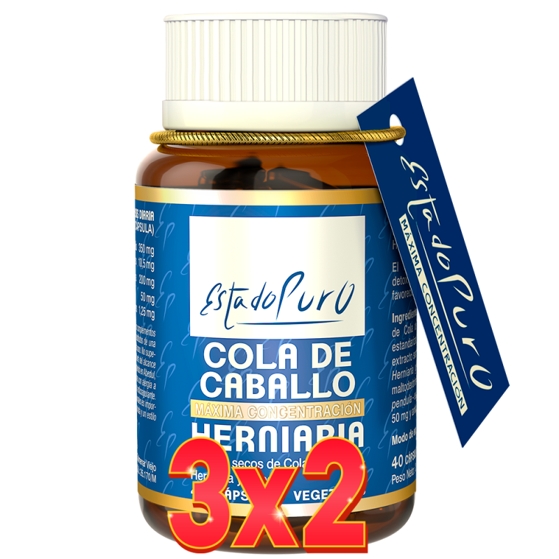 Pack de 3x2 Unidades Cola De Caballo Herniaria 40 Capsulas Tongil Pack de 3x2 Unidades Cola De Caballo Herniaria 40 Capsulas Tongil