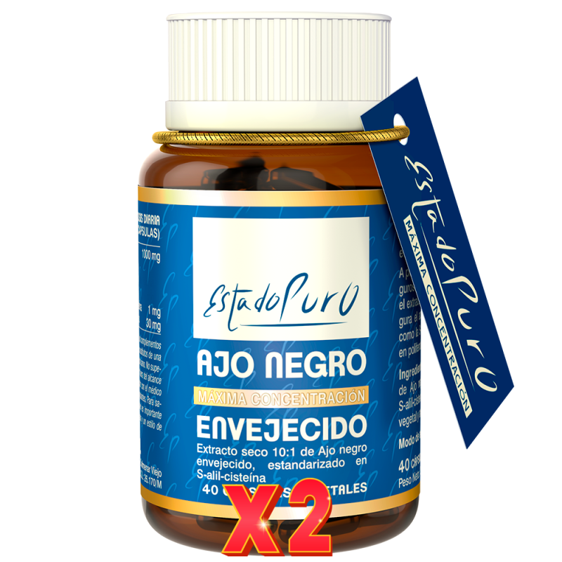 Pack de 2 Unidades Ajo Negro Envejecido 40 Capsulas Tongil Pack de 2 Unidades Ajo Negro Envejecido 40 Capsulas Tongil