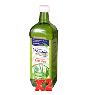 Pack de 2 Unidades Quality Puro Jugo Aloe Vera 1 Litro Tongil
