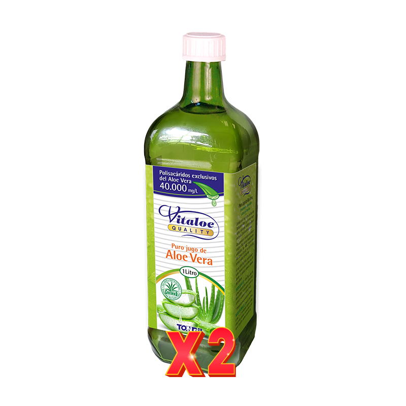 Pack de 2 Unidades Quality Puro Jugo Aloe Vera 1 Litro Tongil Pack de 2 Unidades Quality Puro Jugo Aloe Vera 1 Litro Tongil