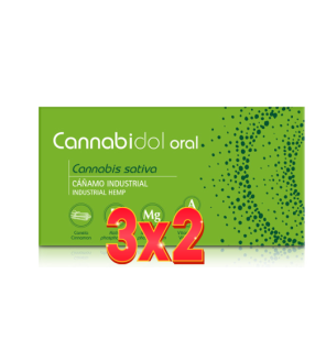 Pack de 3x2 unidades Cannabidol 60 Capsulas Tegor