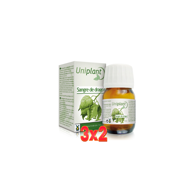 Pack de 3x2 unidades Uniplant Drago (Sangre De Drago) 30 Ml Tegor Pack de 3x2 unidades Uniplant Drago (Sangre De Drago) 30 Ml Tegor