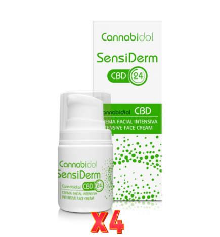 Pack de 4 unidades Cannabidol Sensiderm 50 Ml Tegor