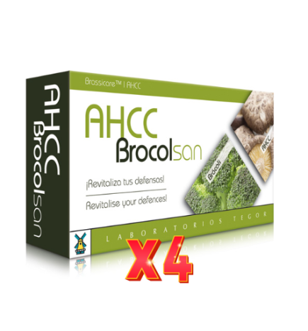 Pack de 4 unidades Ahcc Brocolsan 60 Capsulas Tegor
