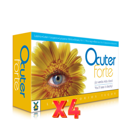 Pack de 4 unidades Ocuter Forte 45 Comprimidos Tegor