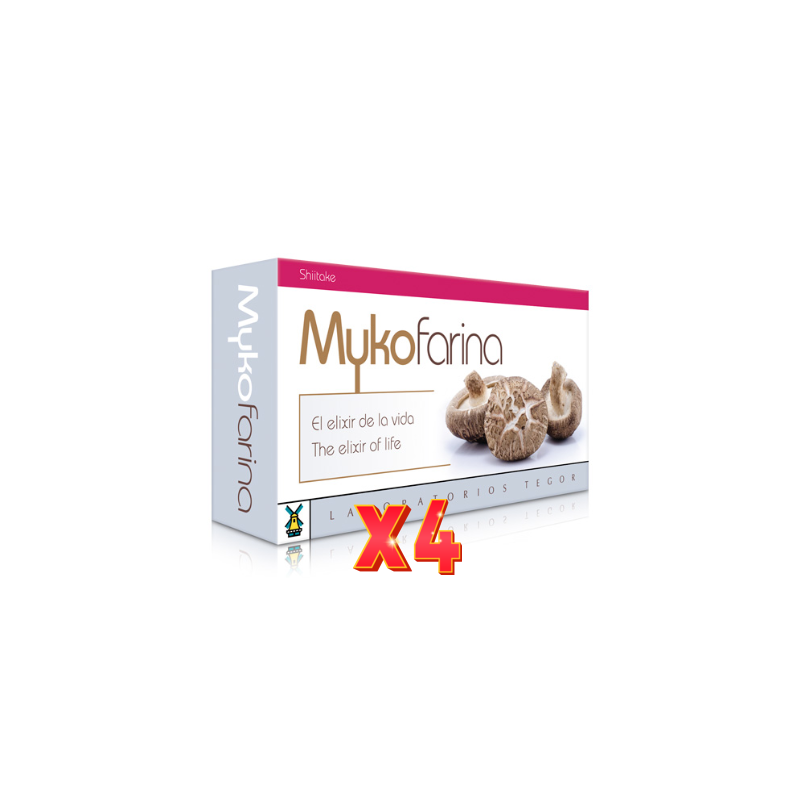 Pack de 4 unidades Mykofarina 60 Capsulas Tegor Pack de 4 unidades Mykofarina 60 Capsulas Tegor