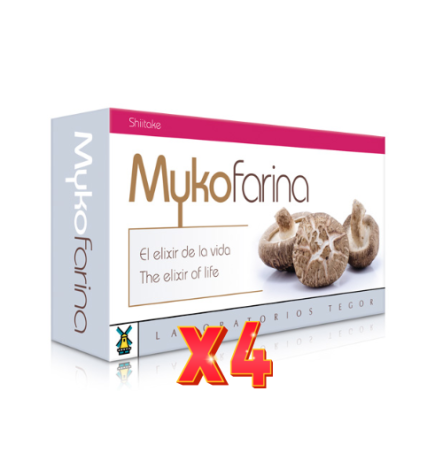 Pack de 4 unidades Mykofarina 60 Capsulas Tegor
