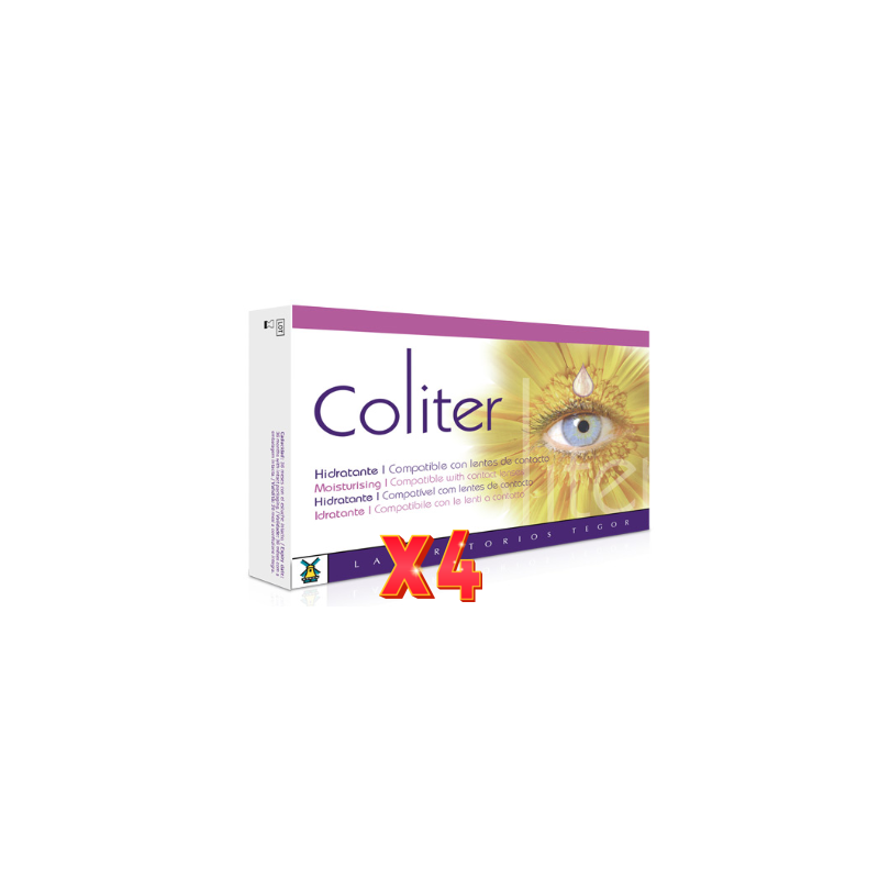 Pack de 4 unidades Coliter (Agua De Euphrasia) Colirio 10X0,5 Ml Tegor Pack de 4 unidades Coliter (Agua De Euphrasia) Colirio 10X0,5 Ml Tegor