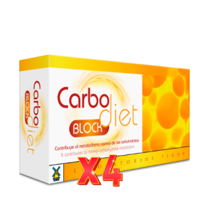 Pack de 4 unidades Carbodiet Block 60 Capsulas Tegor