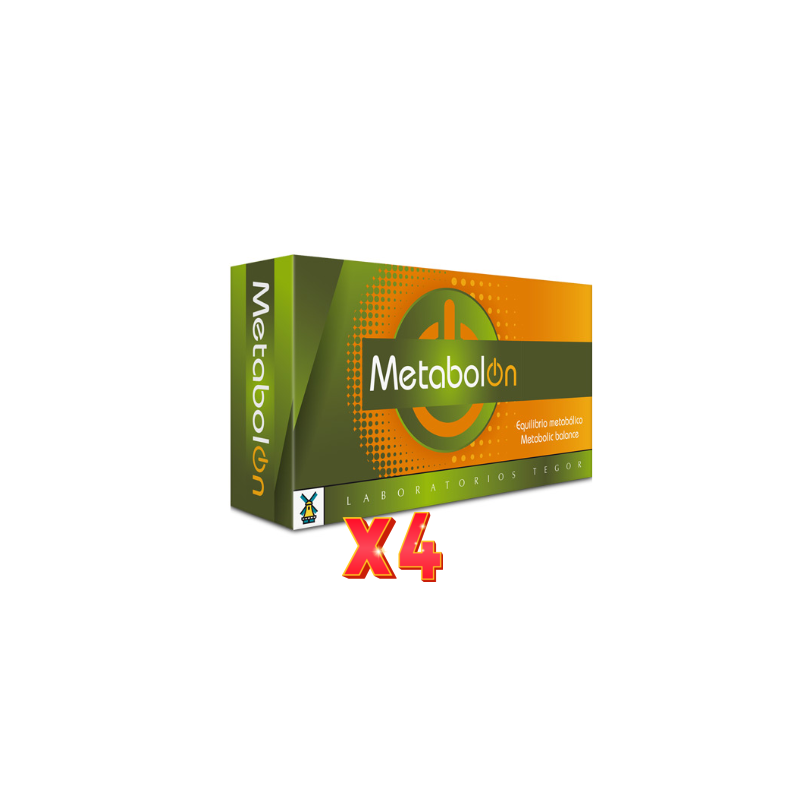 Pack de 4 unidades Metabol On 40 Capsulas Tegor Pack de 4 unidades Metabol On 40 Capsulas Tegor