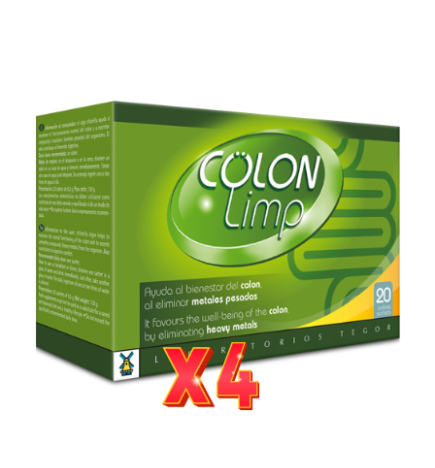 Pack de 4 unidades Colon Limp 20 Sobres Tegor