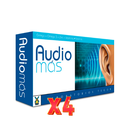 Pack de 4 unidades Audio Mas 40 Capsulas Tegor