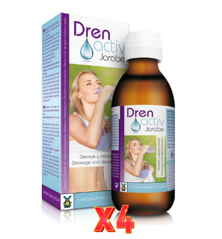 Pack de 4 unidades Drenactiv Jarabe 200 Ml Tegor