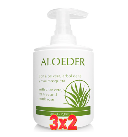 Pack de 3x2 unidades Aloeder Corporal Bote 300 Ml Tegor