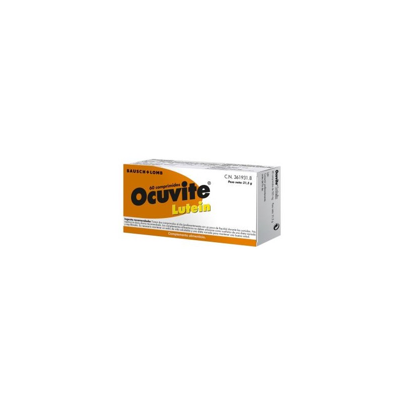 Ocuvite Lutein 60 Comprimidos Bausch + Lomb Ocuvite Lutein 60 Comprimidos Bausch + Lomb