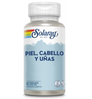 Piel Cabello y Uñas 60 Capsulas Vegetales Solaray