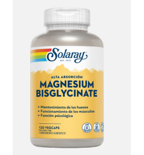 Bisglycinato Magnesio 120 Capsulas Solaray