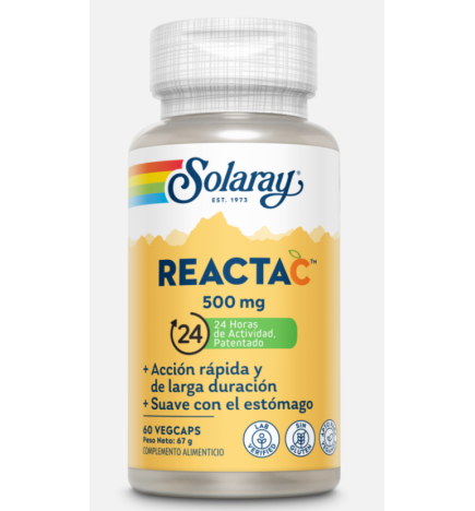 Reacta-C 500 Mg (Ester C) 60 Capsulas Solaray