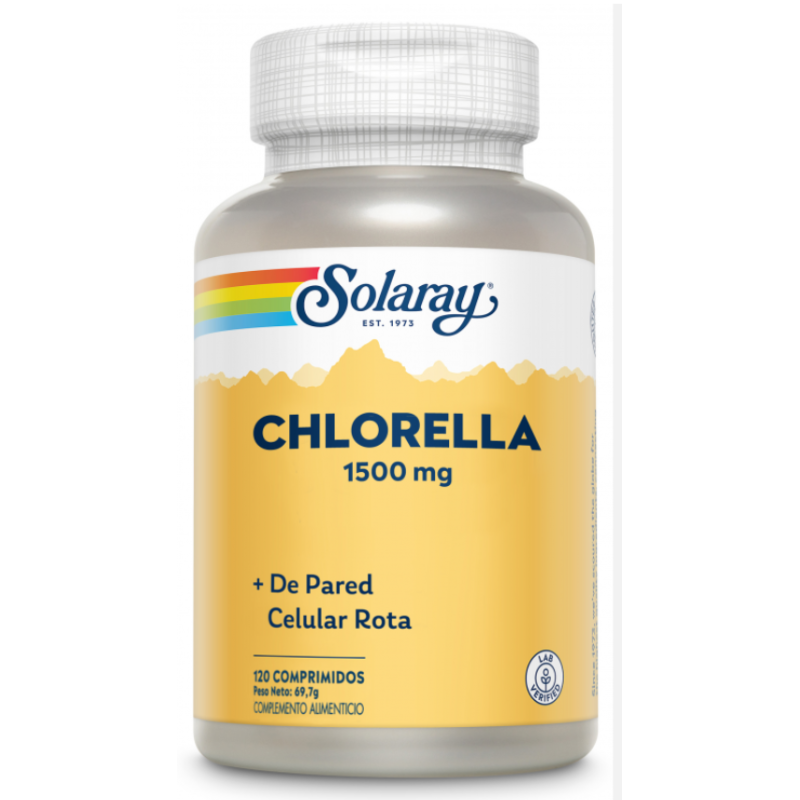 Chlorella 120 Comprimidos Solaray Chlorella 120 Comprimidos Solaray