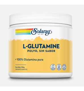 L-Glutamine Sabor Neutro Polvo 300A Gramos Solaray