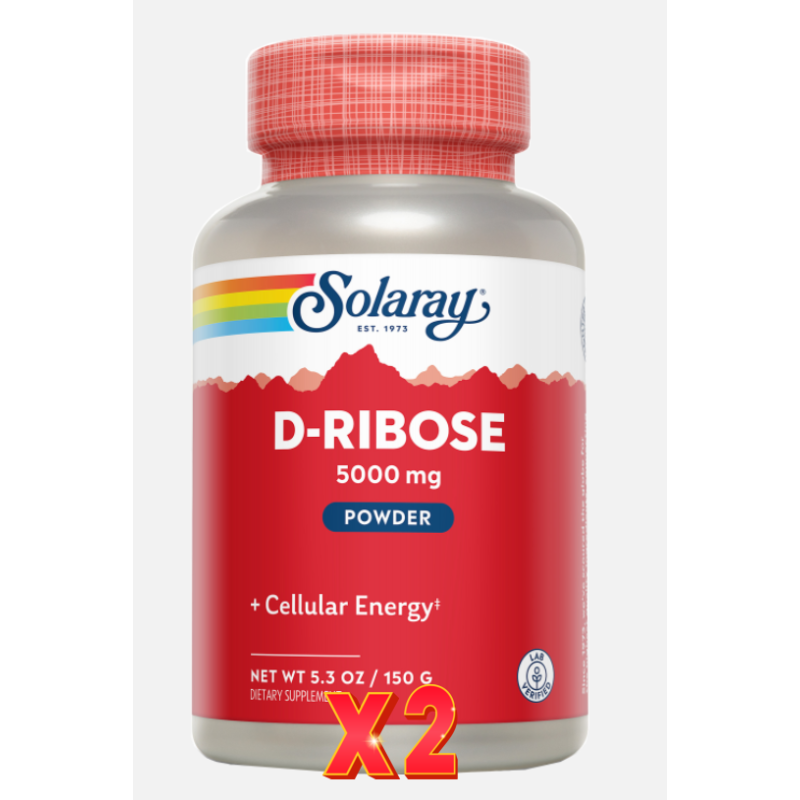 Pack de 2 unidades D-Ribose 150A Gramos Solaray