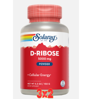 Pack de 3x2 unidades D-Ribose 150A Gramos Solaray